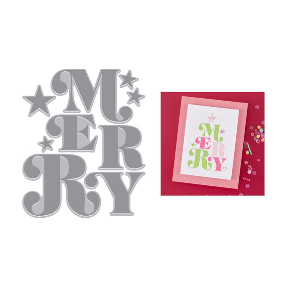 Spellbinders Hero Arts Merry BetterPress + Foil Set from the Very Merry Collection