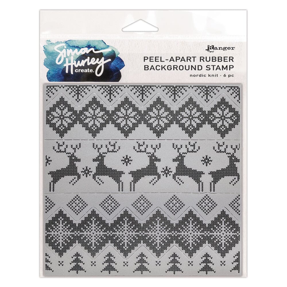 Simon Hurley create. Background Stamp Nordic Knit