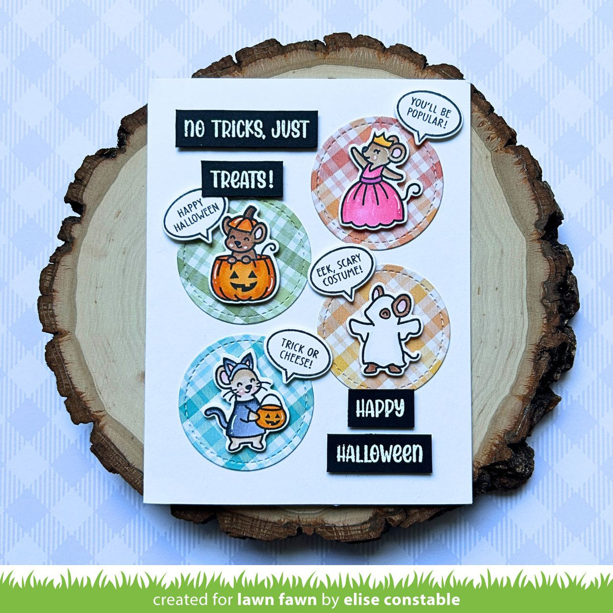 Lawn Fawn halloween mice Stamp