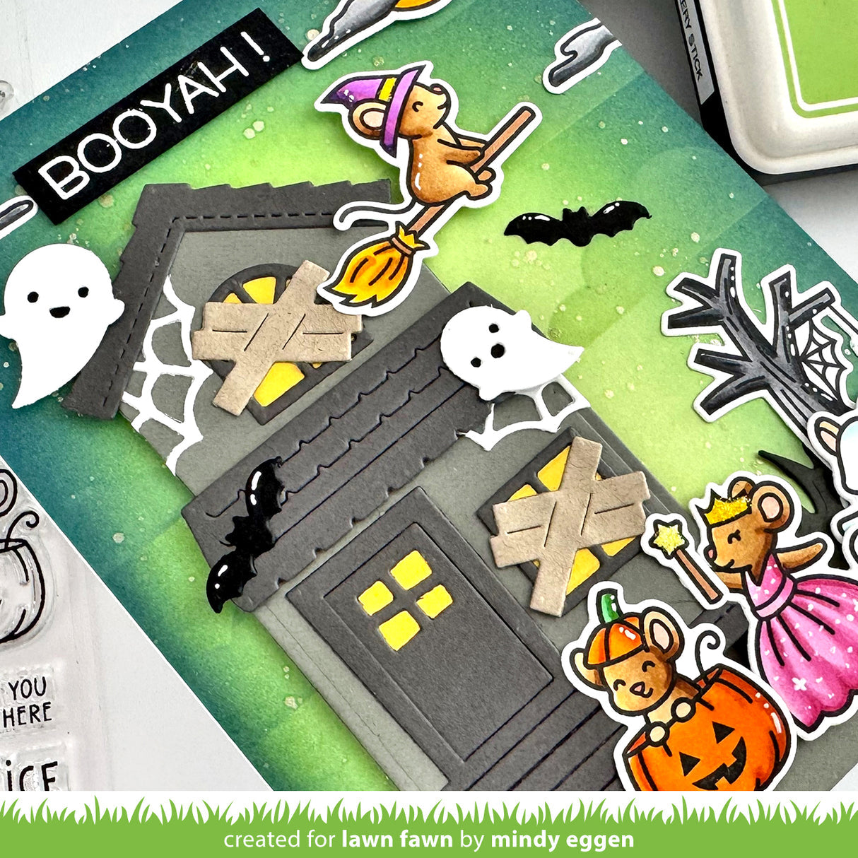 Lawn Fawn halloween mice Stamp