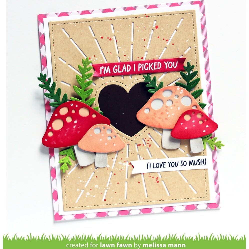 Lawn Fawn Radiant Heart Backdrop Die