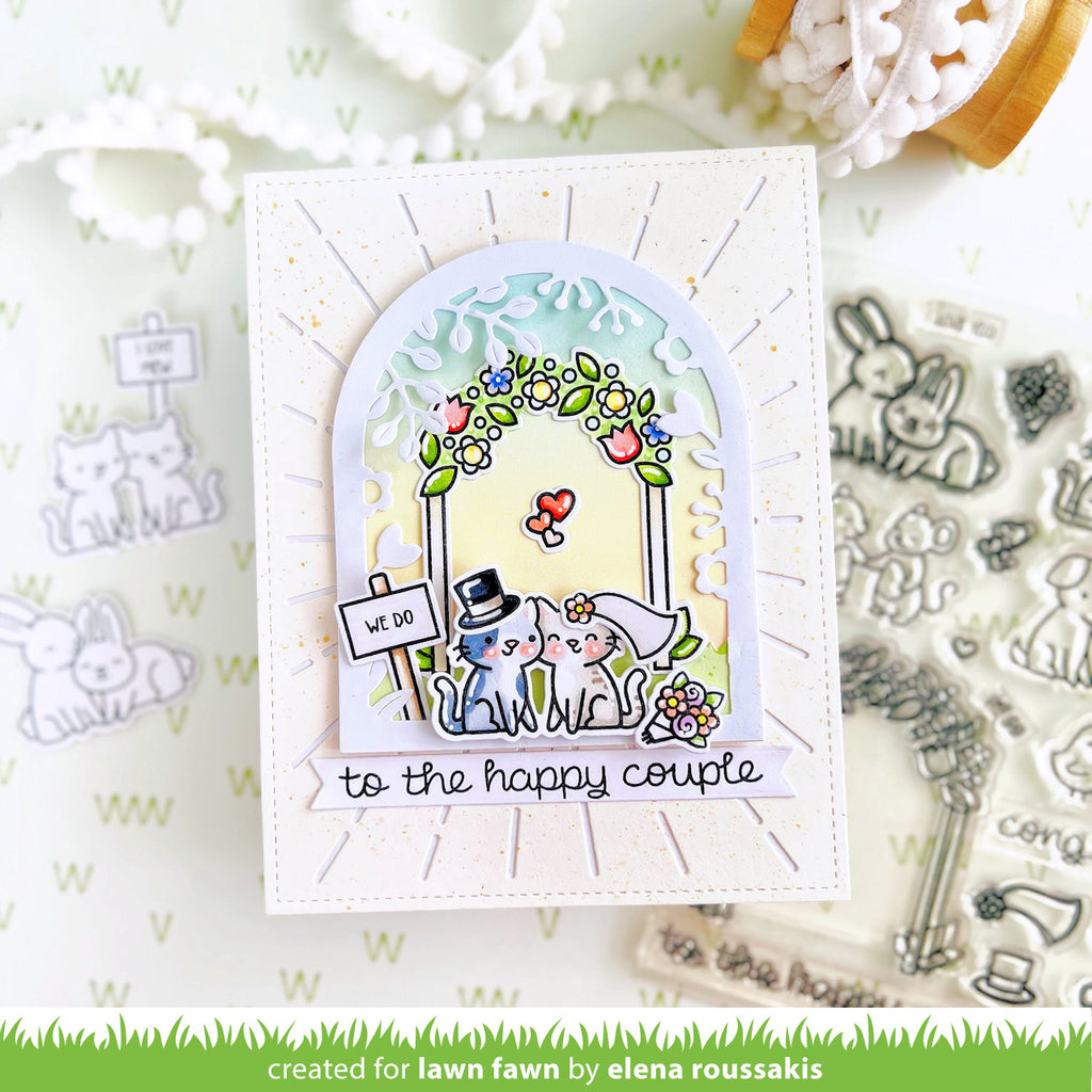 Lawn Fawn Happy Couples Stamp and Die Set Bundle
