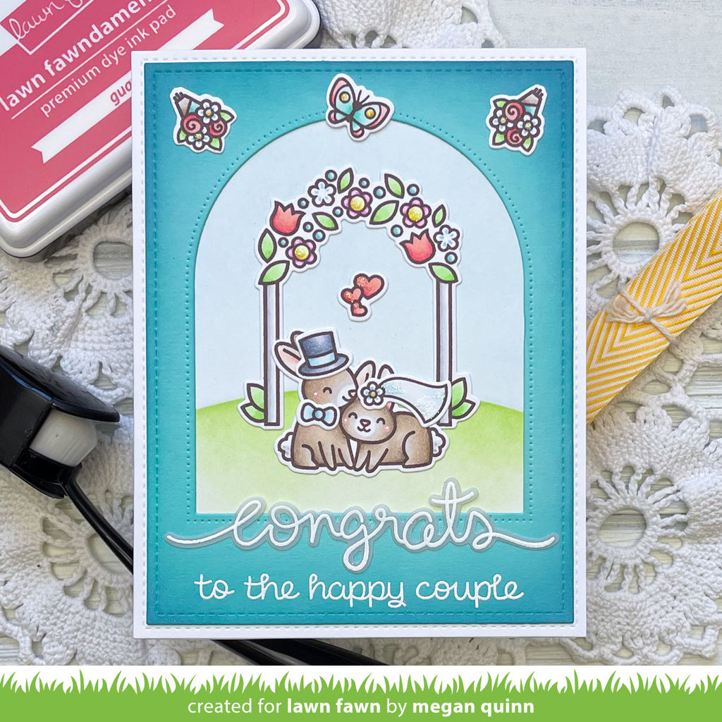 Lawn Fawn Happy Couples Stamp and Die Set Bundle