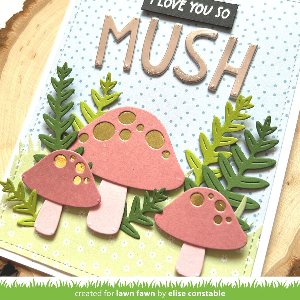 Lawn Fawn Happy Mushrooms Die Set