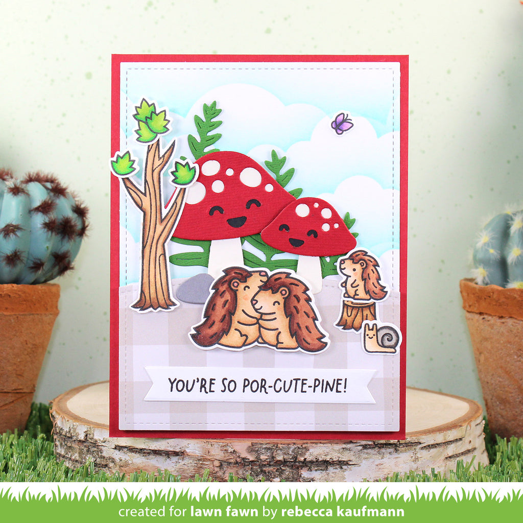 Lawn Fawn Porcu-Pine for You Stamp Set