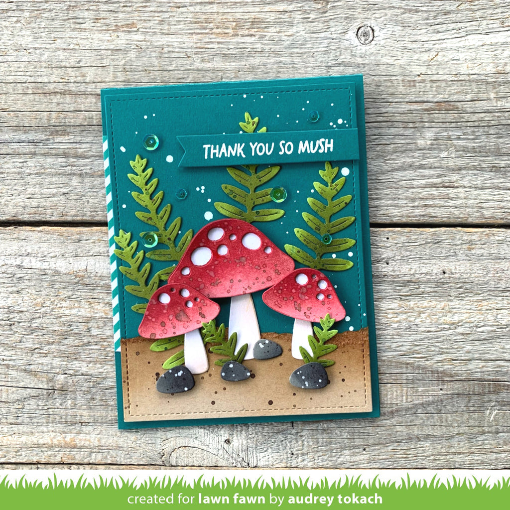 Lawn Fawn Happy Mushrooms Die Set