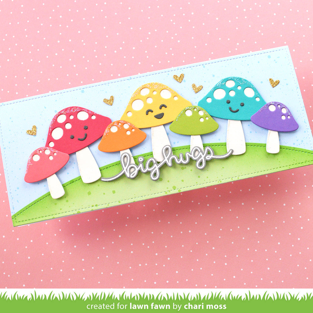 Lawn Fawn Happy Mushrooms Die Set
