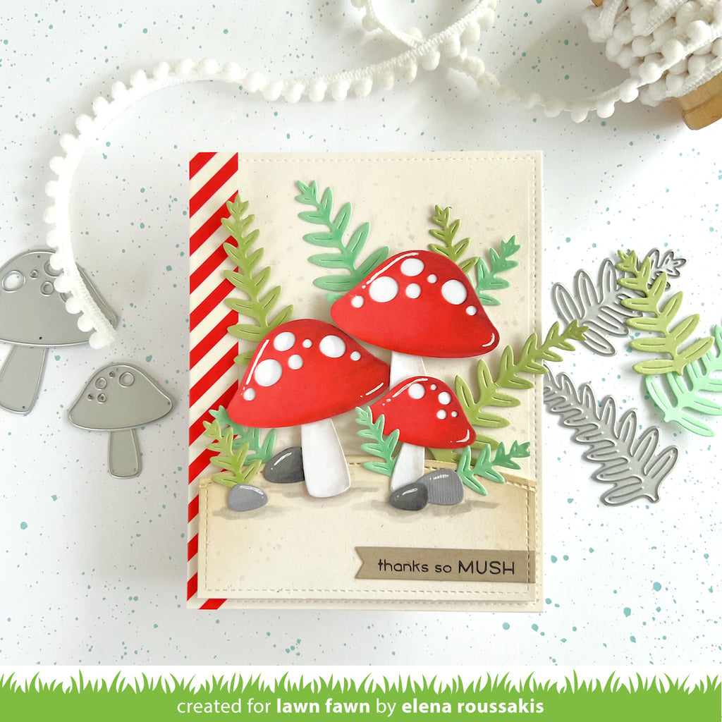Lawn Fawn Happy Mushrooms Die Set