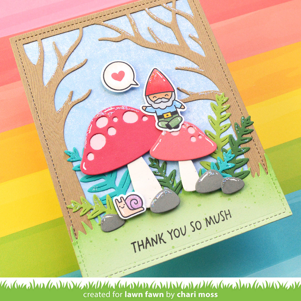 Lawn Fawn Happy Mushrooms Die Set