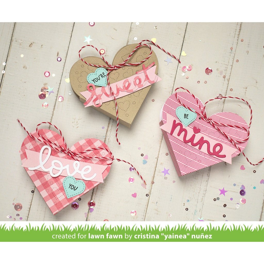 Lawn Fawn Heart Pouch Die Set