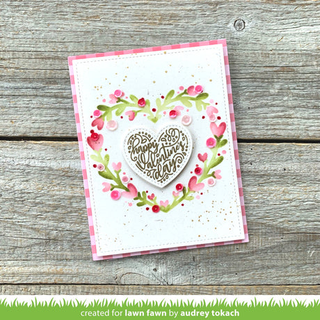 Lawn Fawn Magic Heart Messages Stamp Set