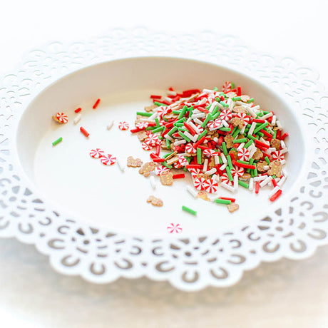 Pretty Pink Posh Holiday Gingerbread Clay Confetti