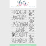 Pretty Pink Posh Holiday Word Scenes stamp set