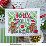 Pretty Pink Posh Holiday Word Scenes stamp set