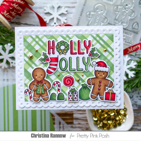 Pretty Pink Posh Holiday Word Scenes dies