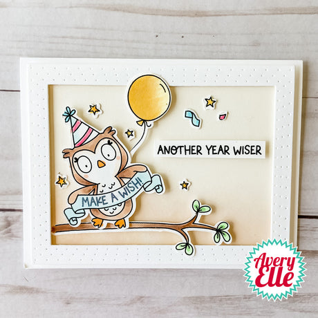 Avery Elle Hoot Hoot Hooray Clear Stamp & Die Set Bundle