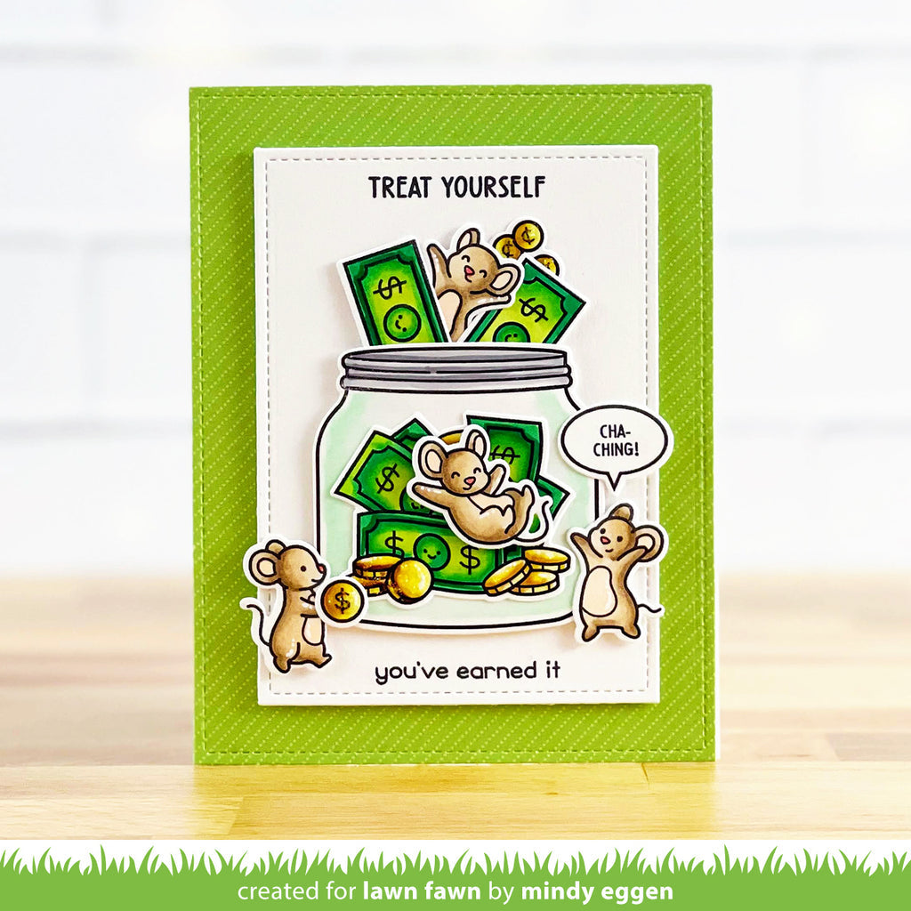 Lawn Fawn How You Bean? Money Add-on Stamp and Die Set Bundle