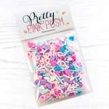 Pretty Pink Posh Hugs & Kisses Clay Confetti