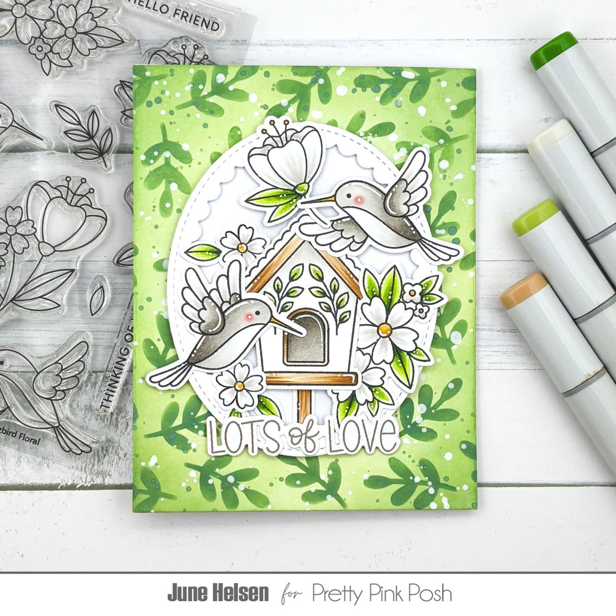 Pretty Pink Posh Hummingbird Floral bundle