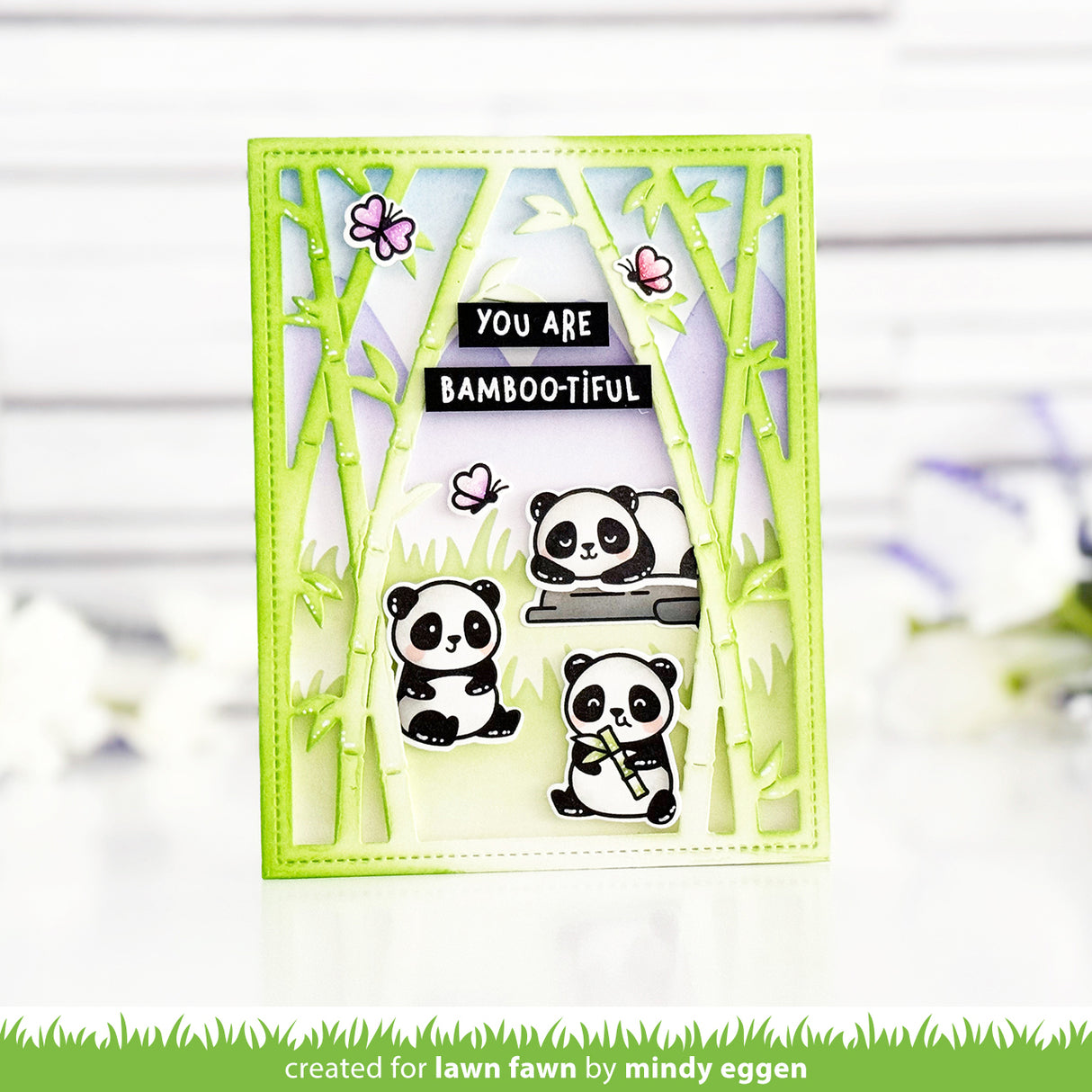 Lawn Fawn I Heart Pandas Add-on Bundle