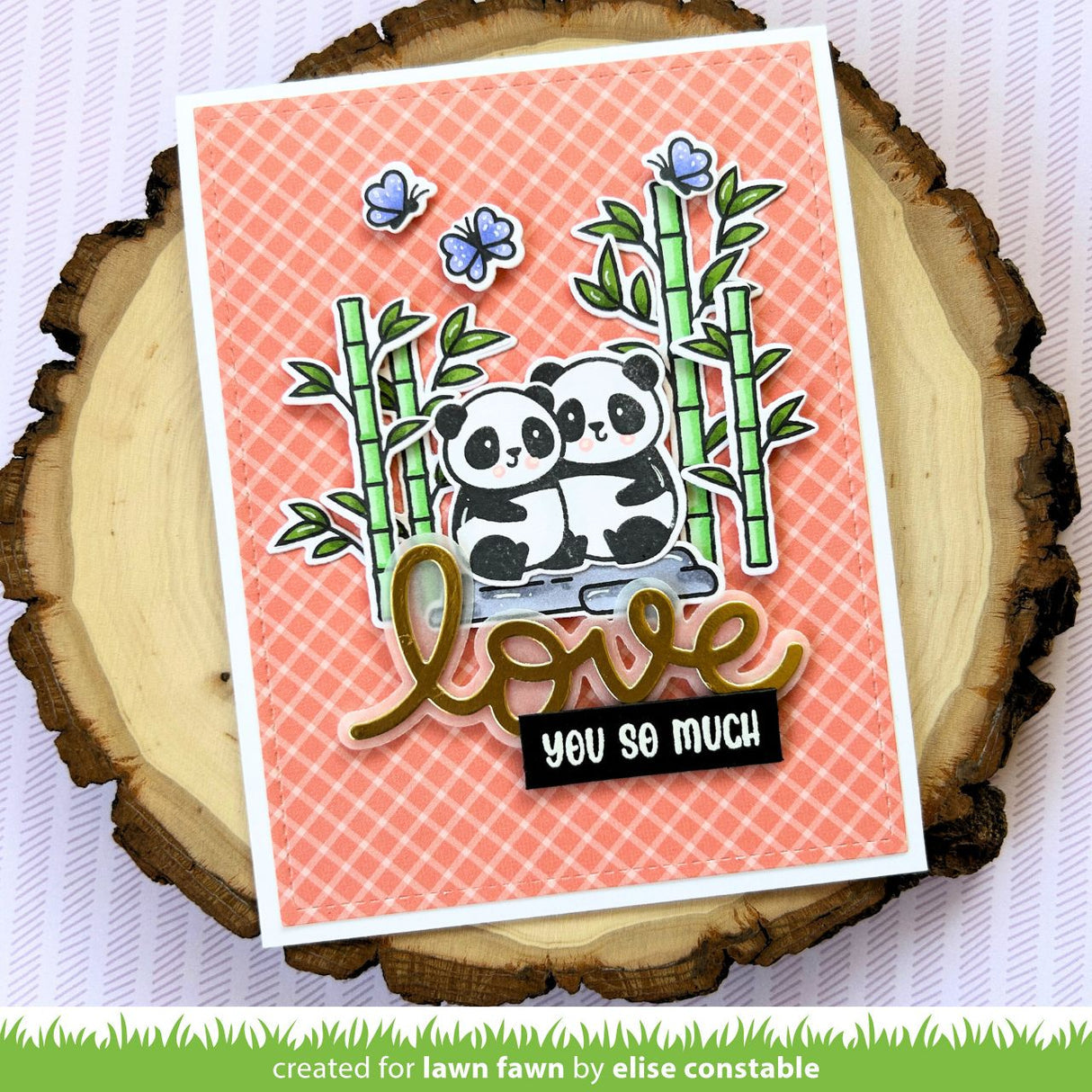 Lawn Fawn I Heart Pandas Bundle