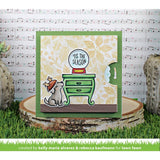 Lawn Fawn Poinsettia Background Stencils