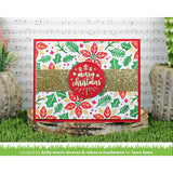 Lawn Fawn Poinsettia Background Stencils