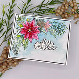 Spellbinders Poinsettia Corner Press Plate & Die Set - More BetterPress Christmas Collection
