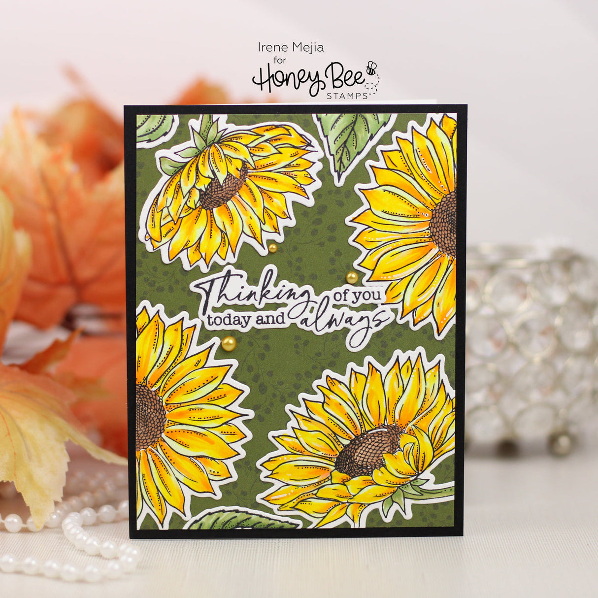 Honey Bee Bloom with Grace - 6 x 8 Stamp Set, Coordinating Stencil & Honey Cuts