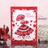 Honey Bee Stamps Queen of Hearts Rubber Cling Stamp Set & Honey Cuts Bundle