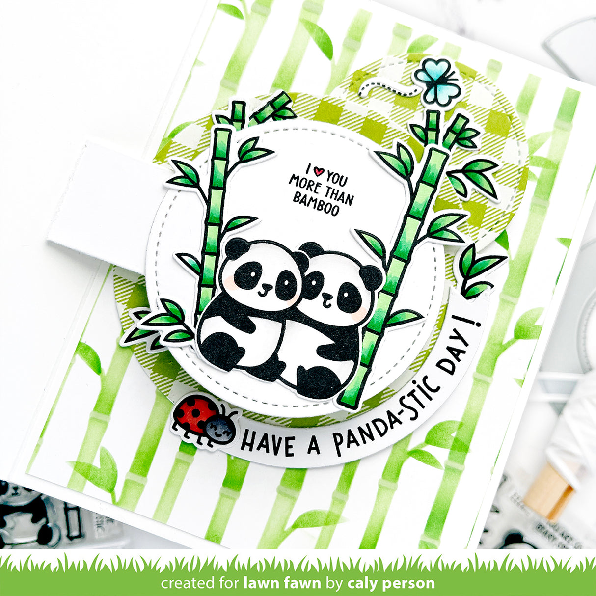 Lawn Fawn I Heart Pandas Bundle