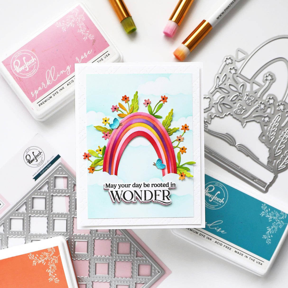 Pinkfresh Studio Rooted in Wonder stamp