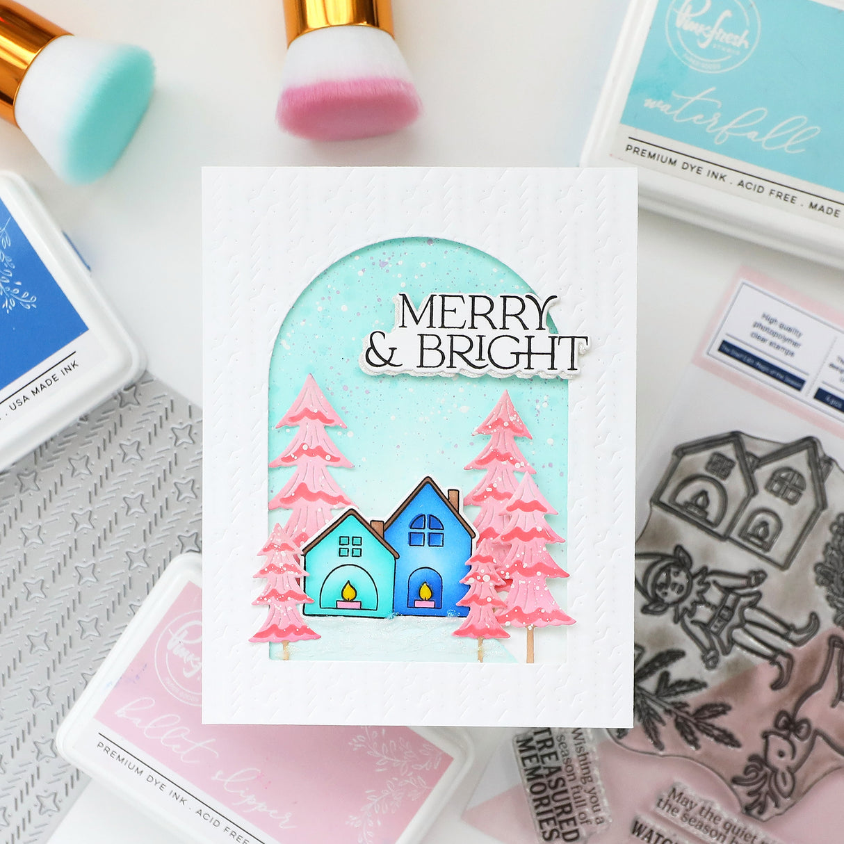Pinkfresh Studio The Shelf Edit: Magic of the Season stamp