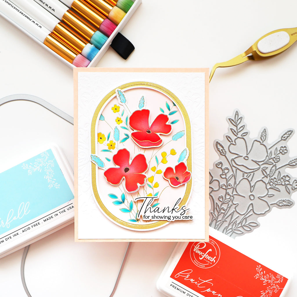 Pinkfresh Studio Nested Elongated Ovals Die & Press Plate Bundle