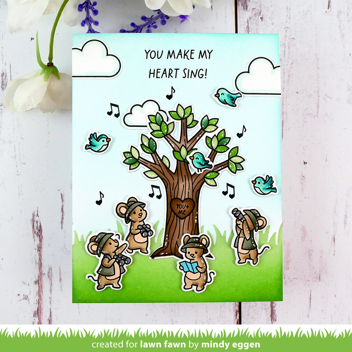 Lawn Fawn Heart Tree Bundle