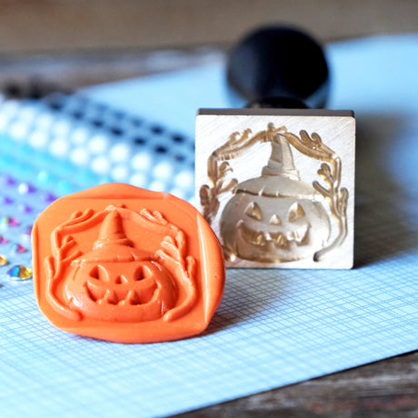 Honey Bee Jack-o-Lantern Wax Stamper