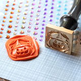 Honey Bee Jack-o-Lantern Wax Stamper