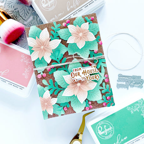 Pinkfresh Studio Whispers of Poinsettia die