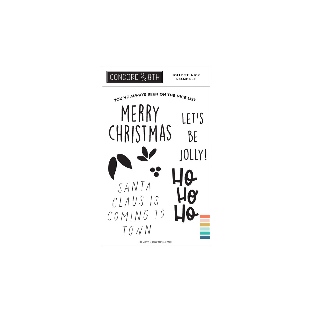 Concord & 9th Jolly St. Nick Stamp Set (4 x 6)