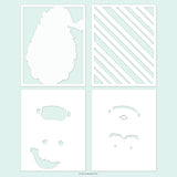 Concord & 9th Jolly St. Nick Stencil Pack (4 qty; 4.75 x 6)