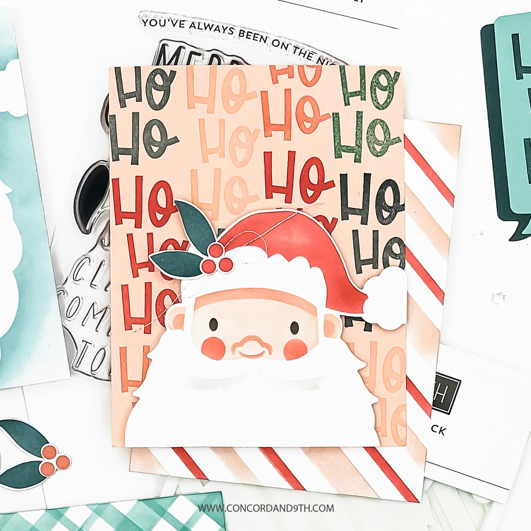 Concord & 9th Jolly St. Nick Stamp Set (4 x 6)