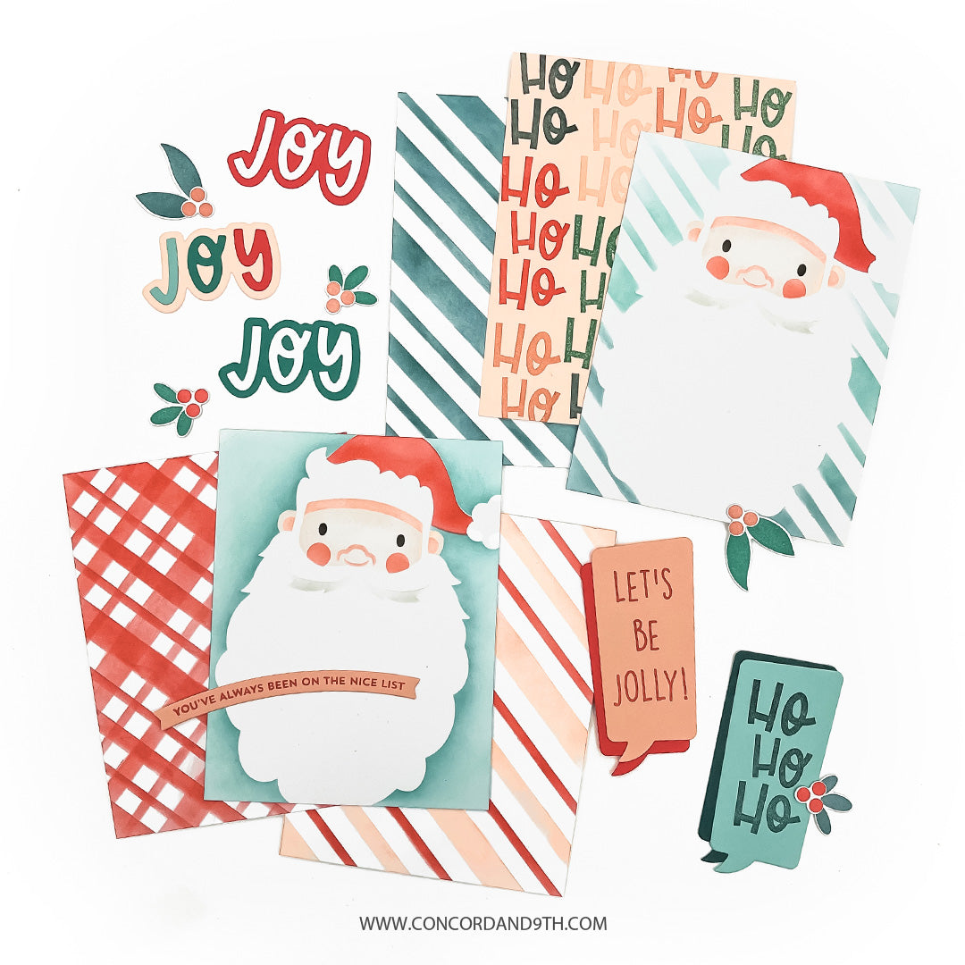 Concord & 9th Jolly St. Nick Stamp Set (4 x 6)
