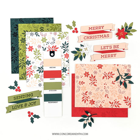 Concord & 9th Joyful Season Turnabout Stamp & Die Set Bundle