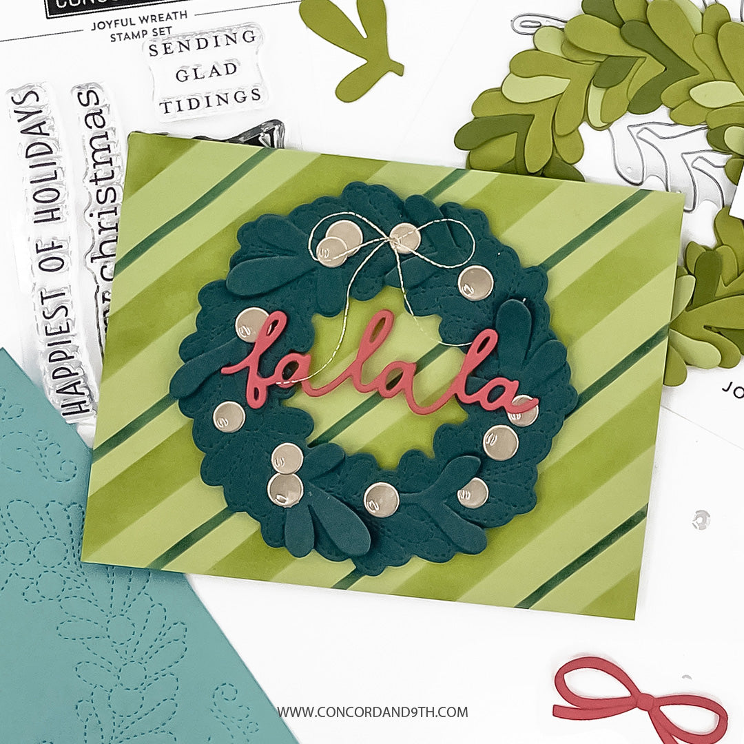 Concord & 9th Joyful Wreath Stamp Set (3 x 4)