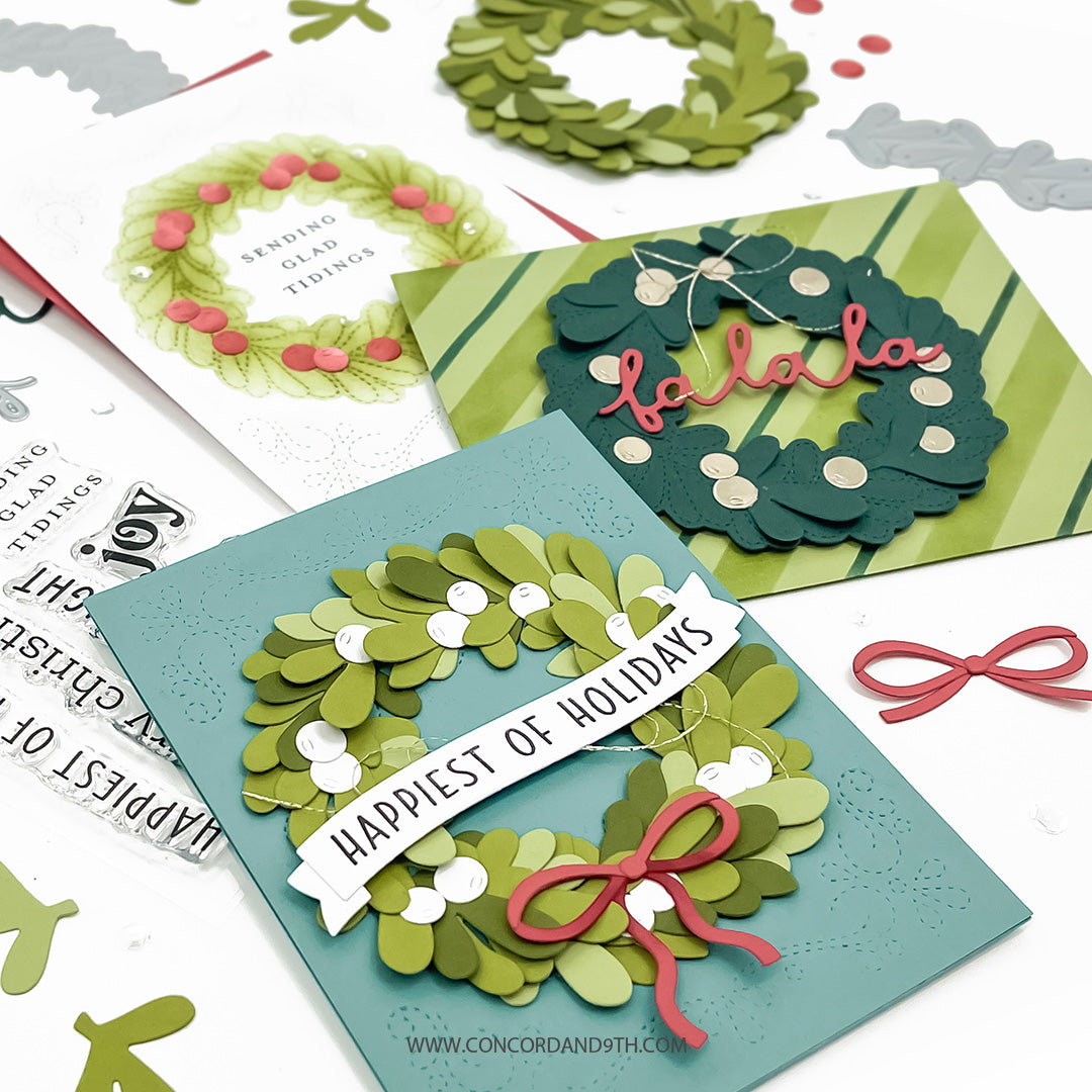 Concord & 9th Joyful Wreath Stamp Set (3 x 4)