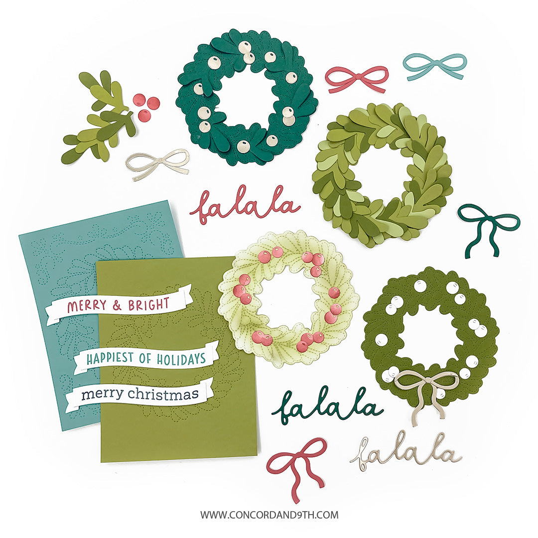 Concord & 9th Joyful Wreath Stamp Set (3 x 4)