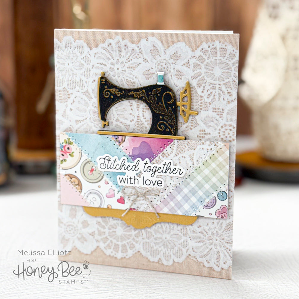 Honey Bee Stamps Lovely Layers: Antique Sewing Table - Honey Cuts