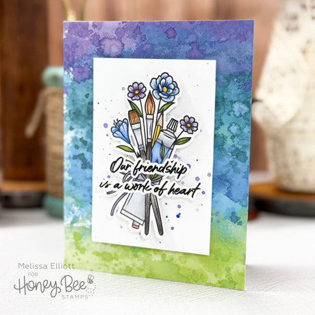 Honey Bee Stamps Work Of Heart - 6"x6" Stamp Set