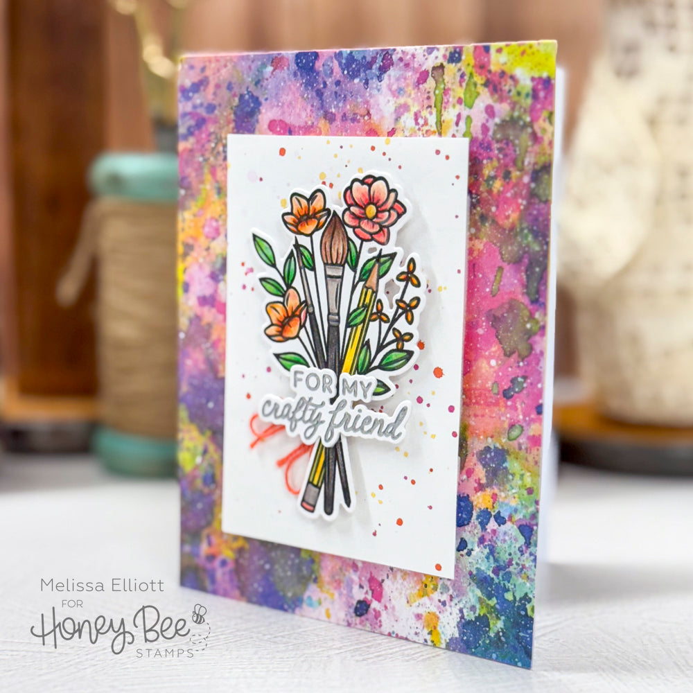 Honey Bee Stamps Work Of Heart - 6"x6" Stamp Set