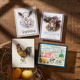 Spellbinders Daisy BetterPress Plate & Die Set - Justine's Farm Collection - Justine Dvorak